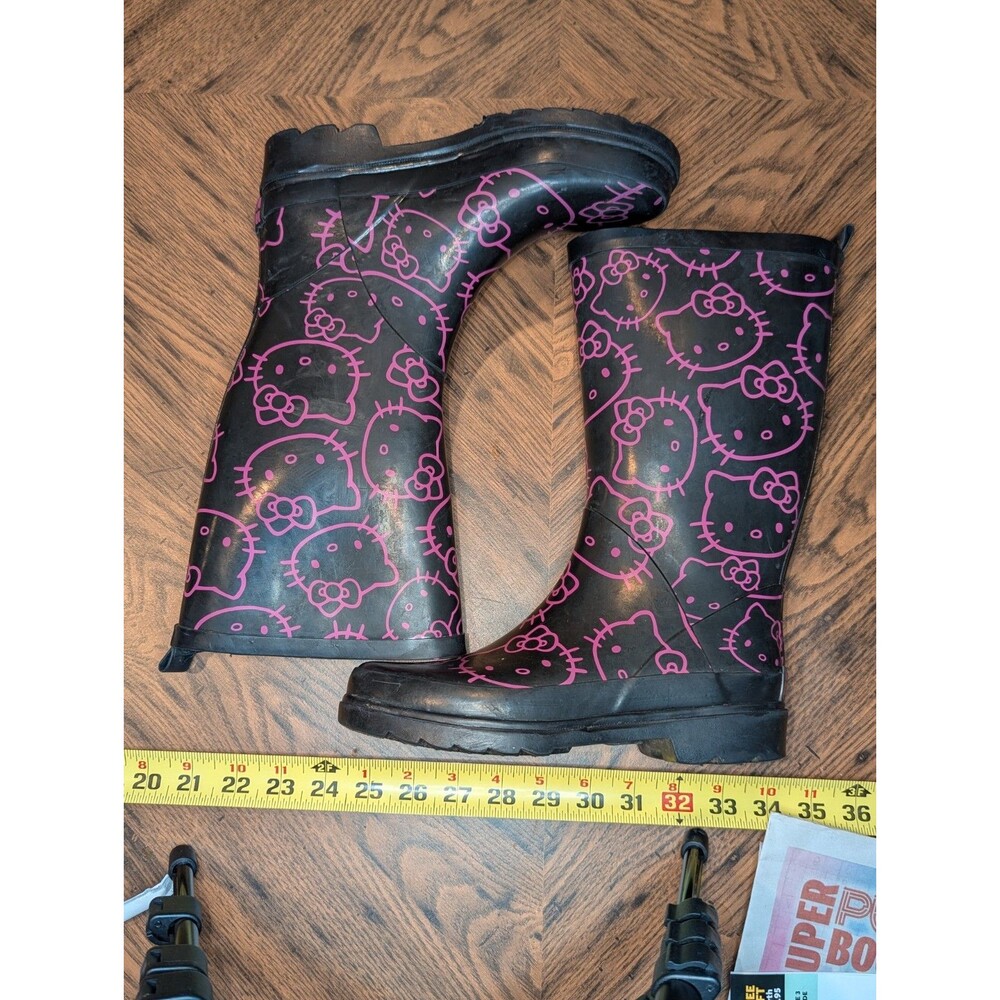 Hello Kitty Womens Tall Steel Shank Rain Boots by Sanrio Small XS Size 4/5